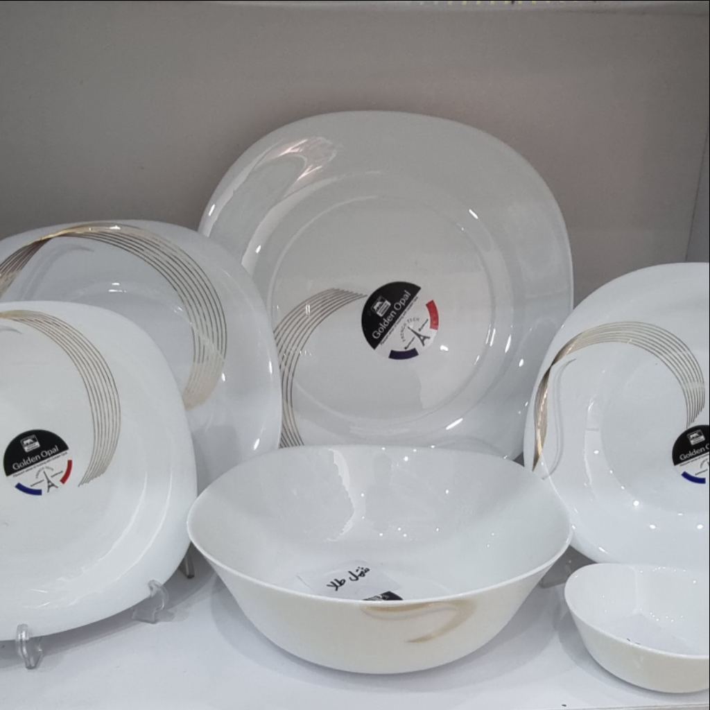 سرویس 26 پارچه ارکوپال امپریال مدل ارکیده طلایی مربع